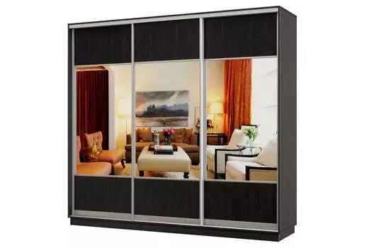 Шкаф-купе 3-дверный Практик 36