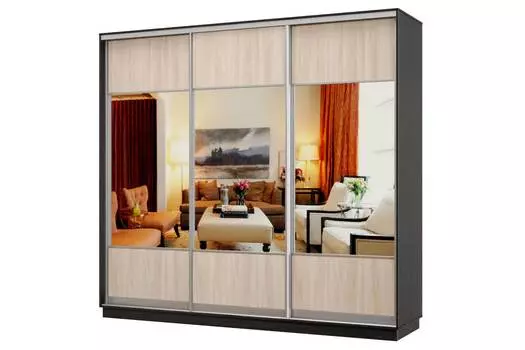 Шкаф-купе 3-дверный Практик 58