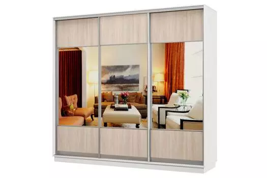 Шкаф-купе 3-дверный Практик 58