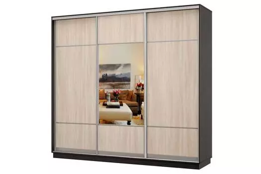 Шкаф-купе 3-дверный Практик 58