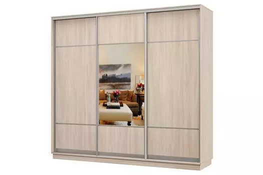 Шкаф-купе 3-дверный Практик 58