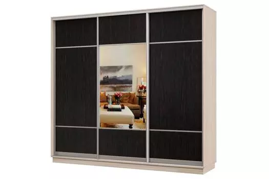 Шкаф-купе 3-дверный Практик 58