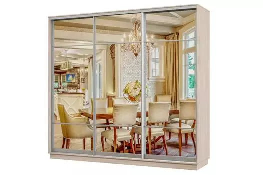 Шкаф-купе 3-дверный Практик 58