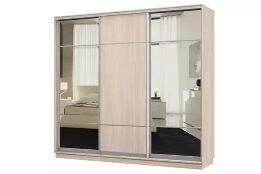 Шкаф-купе 3-дверный Практик 58