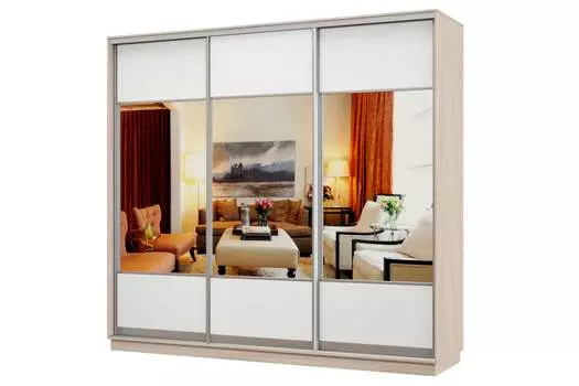 Шкаф-купе 3-дверный Практик 60