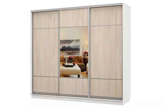 Шкаф-купе 3-дверный Практик 60