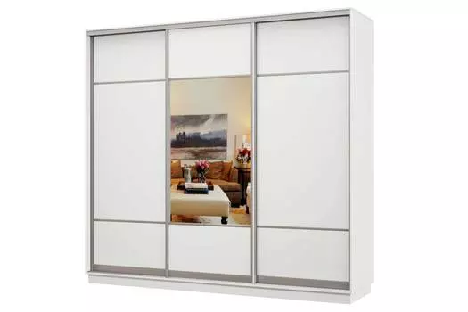 Шкаф-купе 3-дверный Практик 60