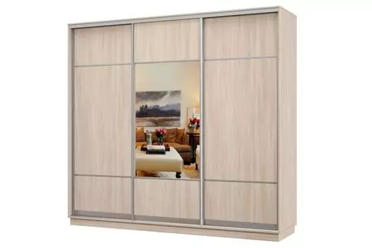 Шкаф-купе 3-дверный Практик 60