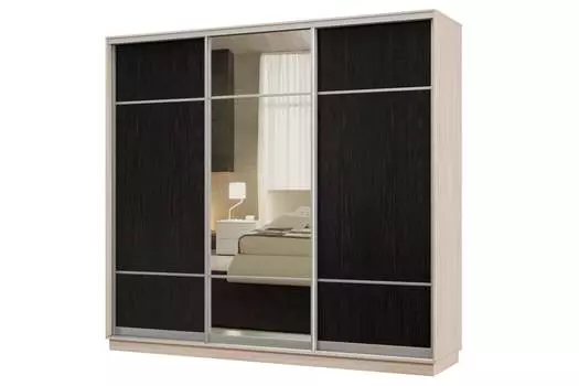 Шкаф-купе 3-дверный Практик 60