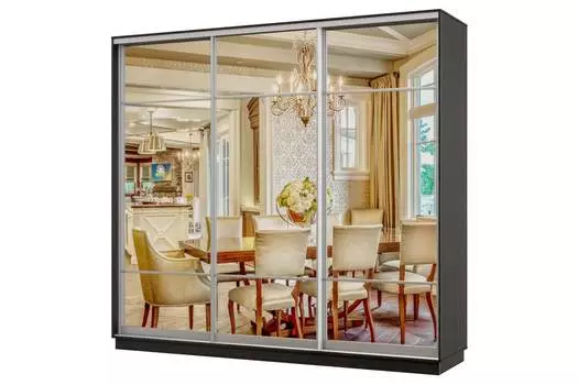 Шкаф-купе 3-дверный Практик 60