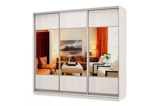 Шкаф-купе 3-дверный Практик 60