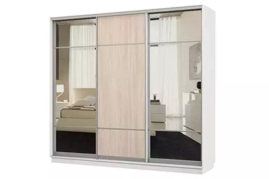 Шкаф-купе 3-дверный Практик 60