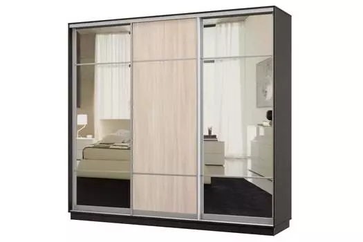 Шкаф-купе 3-дверный Практик 60