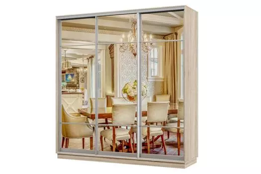 Шкаф-купе 3-дверный Практик 60