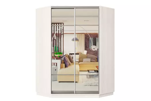 Шкаф-купе угловой 2-дверный Практик 71