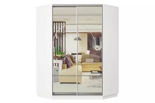 Шкаф-купе угловой 2-дверный Практик 71
