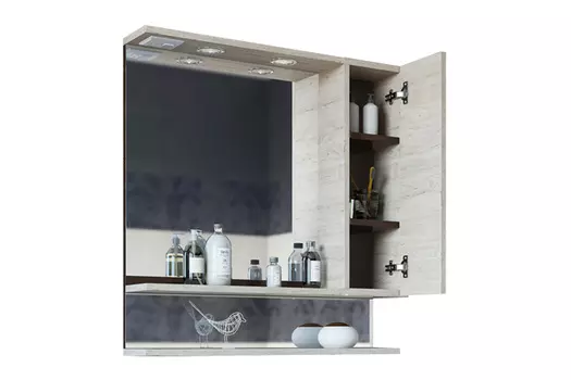 Шкаф с зеркалом правый Техас