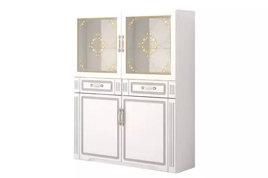 Шкаф-витрина комбинированный Виктория