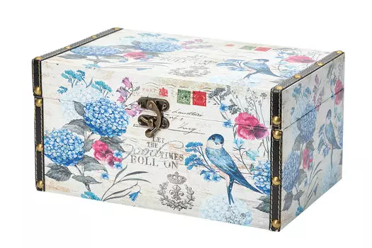 Шкатулка Голубая гортензия