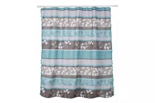 Штора для ванной комнаты с тесьмой Аквамарин