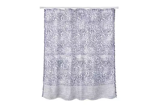 Штора для ванной комнаты с тесьмой Паутинка