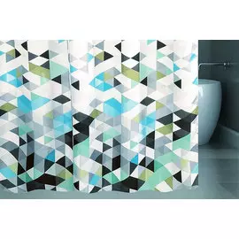 Штора для ванной комнаты Triangular Sublimation