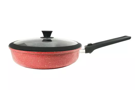 Сковорода глубокая с крышкой The brusnika