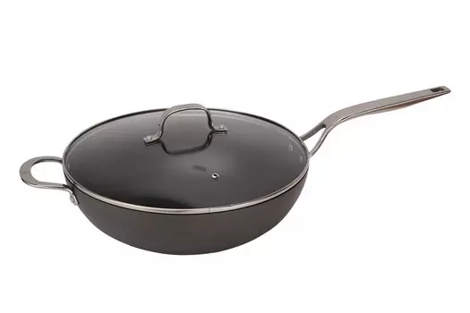 Сковорода-вок с крышкой Hard Anodised
