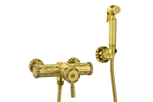 Смеситель настенный с гигиеническим душем Jasmine