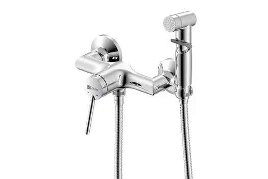 Смеситель настенный с гигиеническим душем Minima