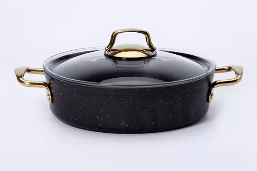 Сотейник с крышкой Чёрное Золото