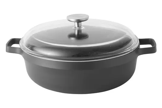 Сотейник с крышкой с двумя ручками Gem