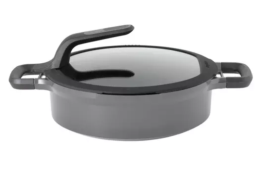 Сотейник с крышкой с двумя ручками Gem grey