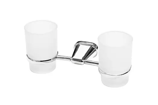 Стакан для зубных щёток настенный двойной 3368