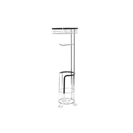 Стойка для туалетной бумаги с газетницей и накопителем для 2 рулонов 80512