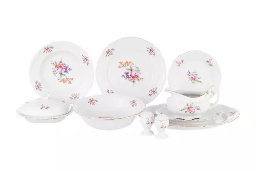 Столовый набор на 6 персон Мейсенский букет