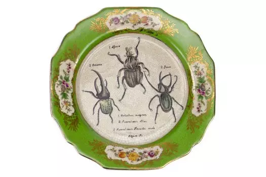 Тарелка настенная Жуки