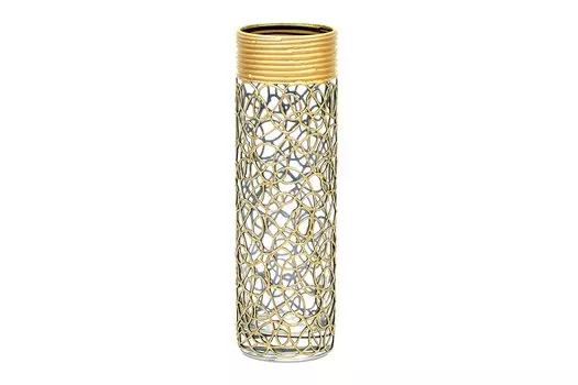 Ваза-цилиндр декорированная 7856