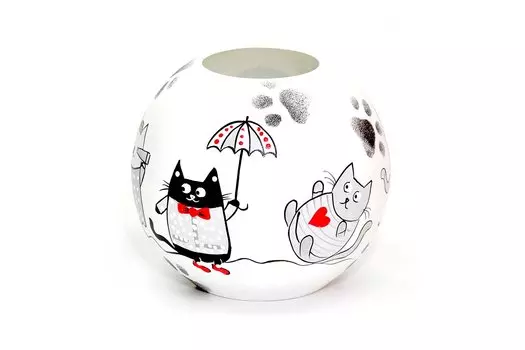 Ваза-шар декорированная 5578