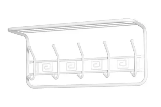 Вешалка с полкой настенная Ажур