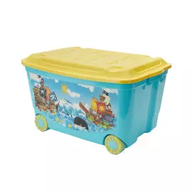 Ящик для игрушек на колесах Пластишка