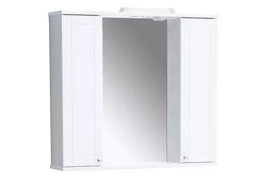 Зеркальный шкаф двухдверный Лира