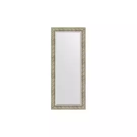 Зеркало напольное в раме с фацетом барокко серебро