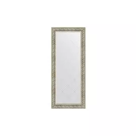 Зеркало напольное в раме с гравировкой барокко серебро