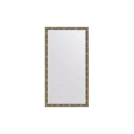 Зеркало напольное в раме с гравировкой Серебряный бамбук
