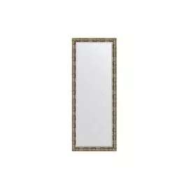 Зеркало напольное в раме с гравировкой Серебряный бамбук