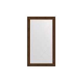 Зеркало напольное в раме с гравировкой Состаренная бронза с орнаментом