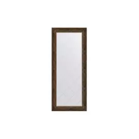 Зеркало напольное в раме с гравировкой Состаренное дерево с орнаментом