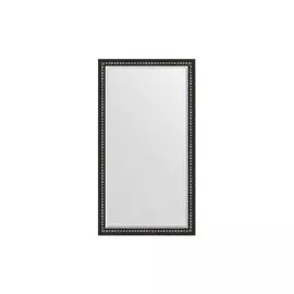 Зеркало с фацетом напольное в раме чёрный ардеко