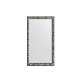 Зеркало с фацетом напольное в раме Византия серебро